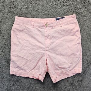 Vineyard Vines Club Short Mens Size 34 Pink Cotton Chino‎ Flat Front